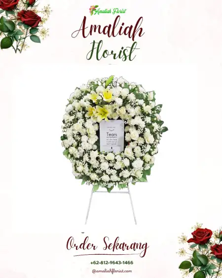 Krans Bunga Duka Kawasan Perkantoran Sudirman Bandung